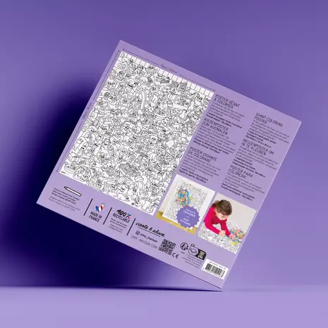 Omy Omy - grote kleurplaat - kitty