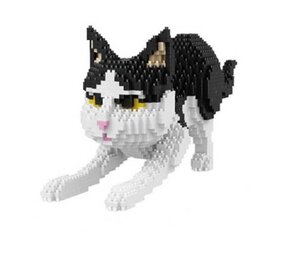 Balody Balody - bouwpakket - zwart witte kat (1390 stukjes) Balody Balody - bouwpakket - zwart witte kat (1390 stukjes)