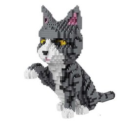 Balody Balody - bouwpakket - grijze kat (1300 stukjes)