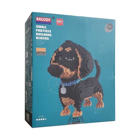 Balody Balody - bouwpakket - teckel (2100 stukjes) Balody Balody - bouwpakket - teckel (2100 stukjes)