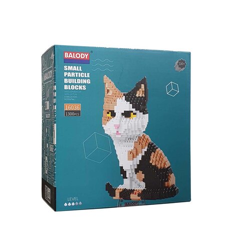 Balody Balody - bouwpakket - lapjeskat (1300 stukjes) Balody Balody - bouwpakket - lapjeskat (1300 stukjes)