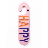 Puki wuki Puki wuki - deurhanger happy/sad - roze/groen Puki wuki Puki wuki - deurhanger happy/sad - roze/groen