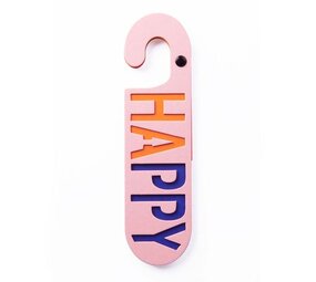 Puki wuki Puki wuki - deurhanger happy/sad - roze/groen Puki wuki Puki wuki - deurhanger happy/sad - roze/groen