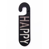 Puki wuki Puki wuki - deurhanger happy/sad - zwart/blauw Puki wuki Puki wuki - deurhanger happy/sad - zwart/blauw