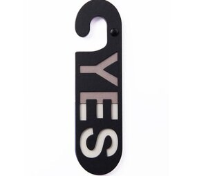 Puki wuki Puki wuki - deurhanger yes/no - blauw/zwart