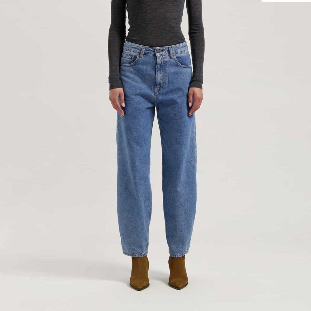 MUD Jeans Mud jeans - brooke high barrel - stone vintage MUD Jeans Mud jeans - brooke high barrel - stone vintage