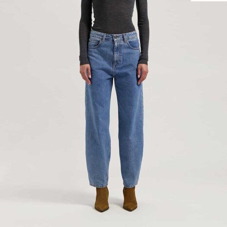 MUD Jeans Mud jeans - brooke high barrel - stone vintage MUD Jeans Mud jeans - brooke high barrel - stone vintage