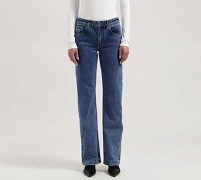 MUD Jeans Mud jeans - carry mid straight - stone vintage