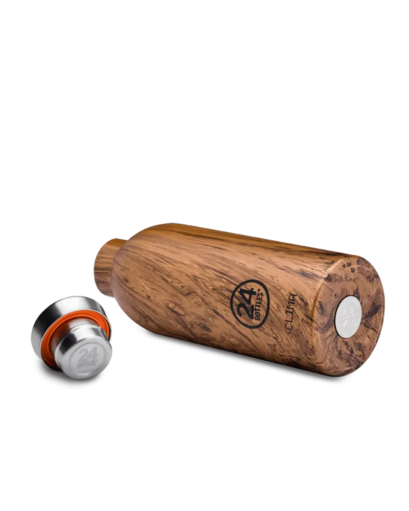 24 Bottles 24 bottles - clima  isoleerfles - sequoia wood (500 ml)