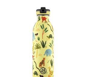 24 Bottles 24 Bottles - rvs drinkfles (500 ml) - jungle friends 24 Bottles 24 Bottles - rvs drinkfles (500 ml) - jungle friends