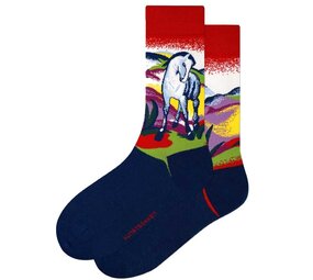 Kunstsokken Kunstsokken - blue horse I