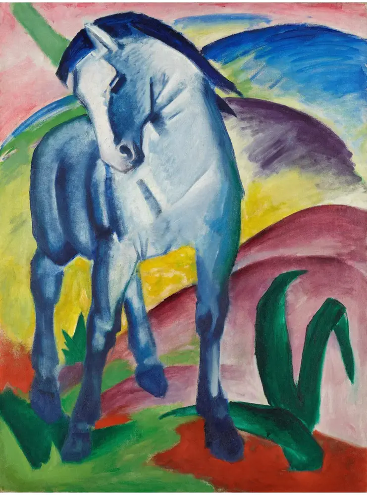 Kunstsokken Kunstsokken - blue horse I Kunstsokken Kunstsokken - blue horse I