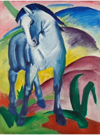 Kunstsokken Kunstsokken - blue horse I Kunstsokken Kunstsokken - blue horse I