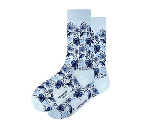 Kunstsokken Kunstsokken - delfts blauw vogels en insecten Kunstsokken Kunstsokken - delfts blauw vogels en insecten