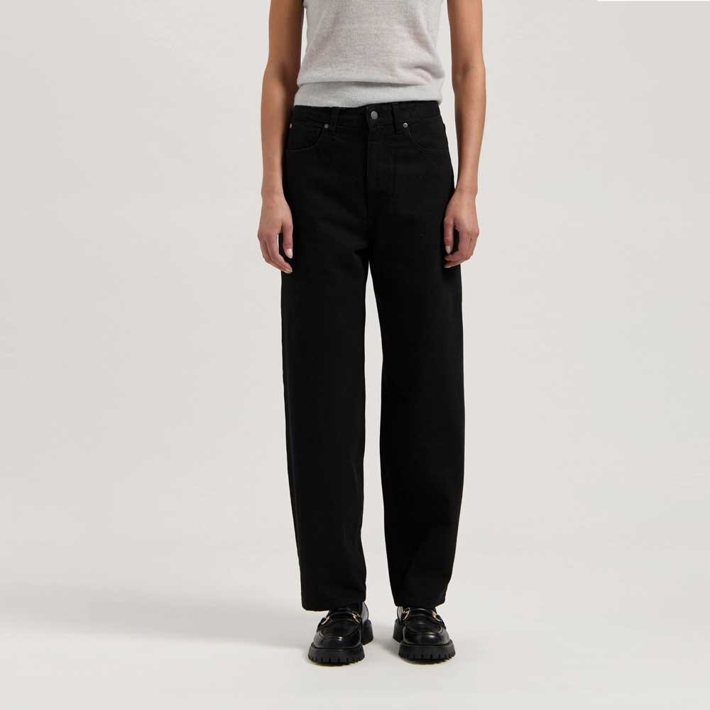 MUD Jeans Mud jeans - brooke high barrel - nero nero MUD Jeans Mud jeans - brooke high barrel - nero nero