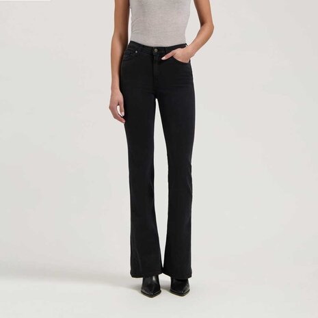 MUD Jeans Mud jeans - isy high flared - stone black MUD Jeans Mud jeans - isy high flared - stone black