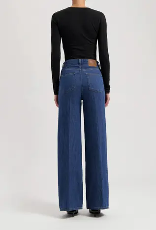 MUD Jeans Mud jeans - sara high loose flow - stone indigo MUD Jeans Mud jeans - sara high loose flow - stone indigo