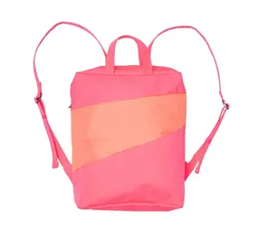 Susan Bijl Susan Bijl - the new backpack - fluo pink & coral