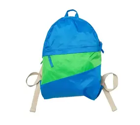 Susan Bijl Susan Bijl - the new foldable backpack medium - wave & greenscreen