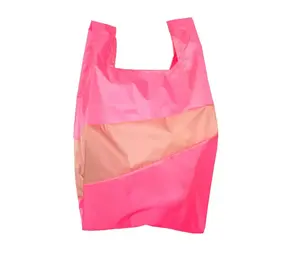 Susan Bijl Susan Bijl - the new shopping bag large - fluo pink & try Susan Bijl Susan Bijl - the new shopping bag large - fluo pink & try