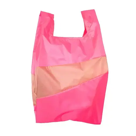 Susan Bijl Susan Bijl - the new shopping bag large - fluo pink & try