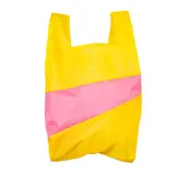 Susan Bijl Susan Bijl - the new shopping bag large - tv yellow & fluo pink