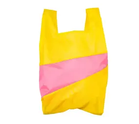 Susan Bijl Susan Bijl - the new shopping bag large - tv yellow & fluo pink Susan Bijl Susan Bijl - the new shopping bag large - tv yellow & fluo pink