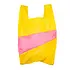 Susan Bijl - the new shopping bag large - tv yellow & fluo pink Susan Bijl - the new shopping bag large - tv yellow & fluo pink