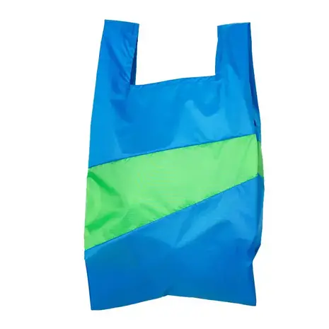 Susan Bijl Susan Bijl - the new shopping bag large - wave & greenscreen Susan Bijl Susan Bijl - the new shopping bag large - wave & greenscreen