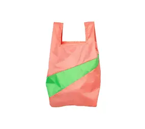 Susan Bijl Susan Bijl - the new shopping bag medium - coral & greenscreen Susan Bijl Susan Bijl - the new shopping bag medium - coral & greenscreen