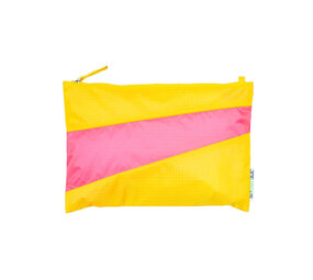 Susan Bijl Susan Bijl - the new pouch medium - tv yellow & fluo pink