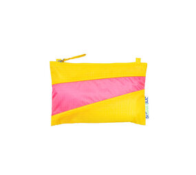 Susan Bijl Susan Bijl - the new pouch small - tv yellow & fluo pink