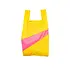 Susan Bijl - the new shopping bag medium - tv yellow & fluo pink Susan Bijl - the new shopping bag medium - tv yellow & fluo pink