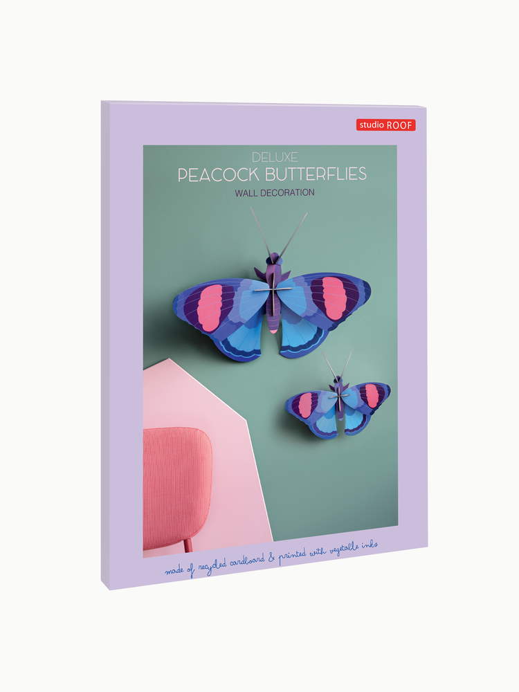 Studio Roof Studio Roof - muurdecoratie - deluxe peacock butterflies Studio Roof Studio Roof - muurdecoratie - deluxe peacock butterflies