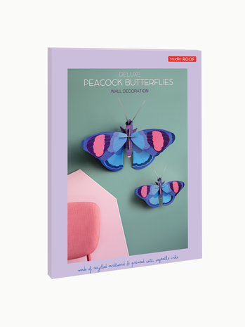 Studio Roof Studio Roof - muurdecoratie - deluxe peacock butterflies Studio Roof Studio Roof - muurdecoratie - deluxe peacock butterflies