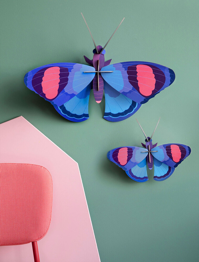 Studio Roof Studio Roof - muurdecoratie - deluxe peacock butterflies Studio Roof Studio Roof - muurdecoratie - deluxe peacock butterflies