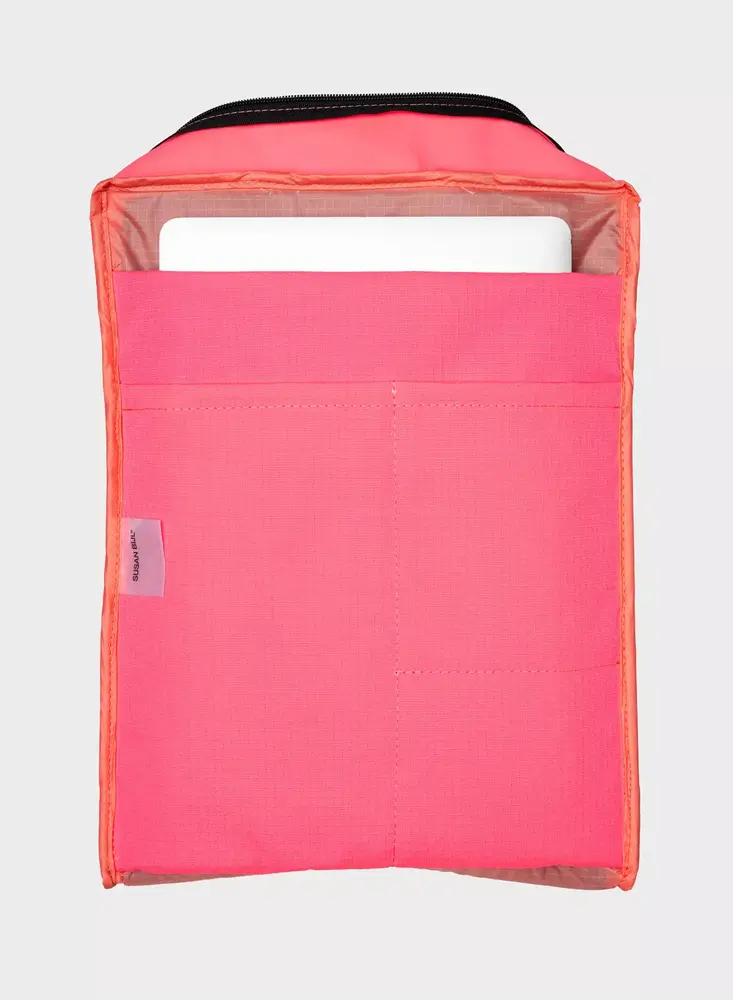 Susan Bijl Susan Bijl - the new backpack - fluo pink & coral