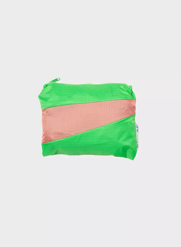 Susan Bijl Susan Bijl - the new foldable backpack large - greenscreen & coral Susan Bijl Susan Bijl - the new foldable backpack large - greenscreen & coral