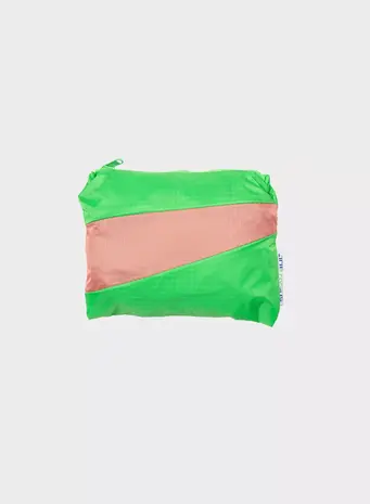Susan Bijl Susan Bijl - the new foldable backpack large - greenscreen & coral Susan Bijl Susan Bijl - the new foldable backpack large - greenscreen & coral