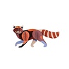 Studio Roof Studio Roof - muurdecoratie wilde dieren - red panda Studio Roof Studio Roof - muurdecoratie wilde dieren - red panda