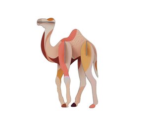 Studio Roof Studio Roof - muurdecoratie wilde dieren - camel Studio Roof Studio Roof - muurdecoratie wilde dieren - camel