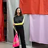 Susan Bijl Susan Bijl - the new shopping bag medium - fluo pink & try Susan Bijl Susan Bijl - the new shopping bag medium - fluo pink & try