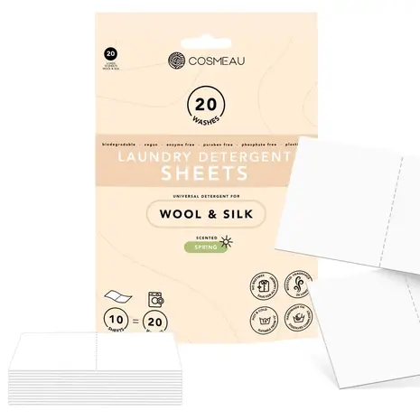 Cosmeau Cosmeau - wasstrips wool & silk - spring (20 wasbeurten)