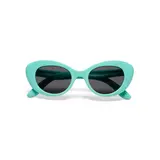 Okkia Okkia - kinderzonnebril cat eye - turquoise