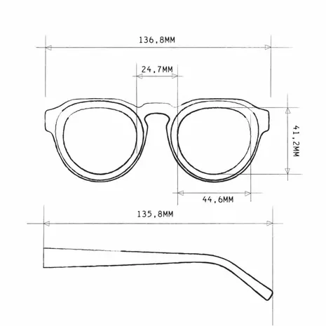 Okkia Okkia - zonnebril zeno - rond - black