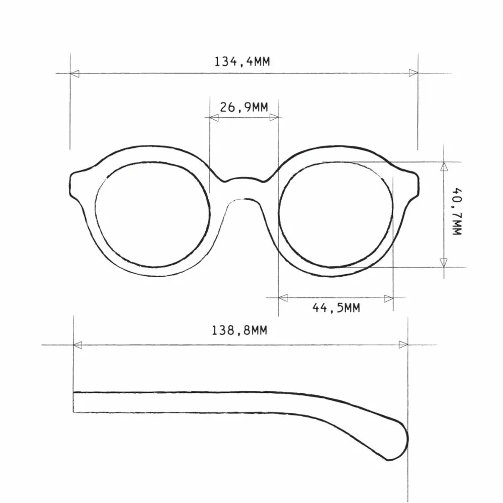 Okkia Okkia - zonnebril lauro - rond - classic havana blue lens Okkia Okkia - zonnebril lauro - rond - classic havana blue lens