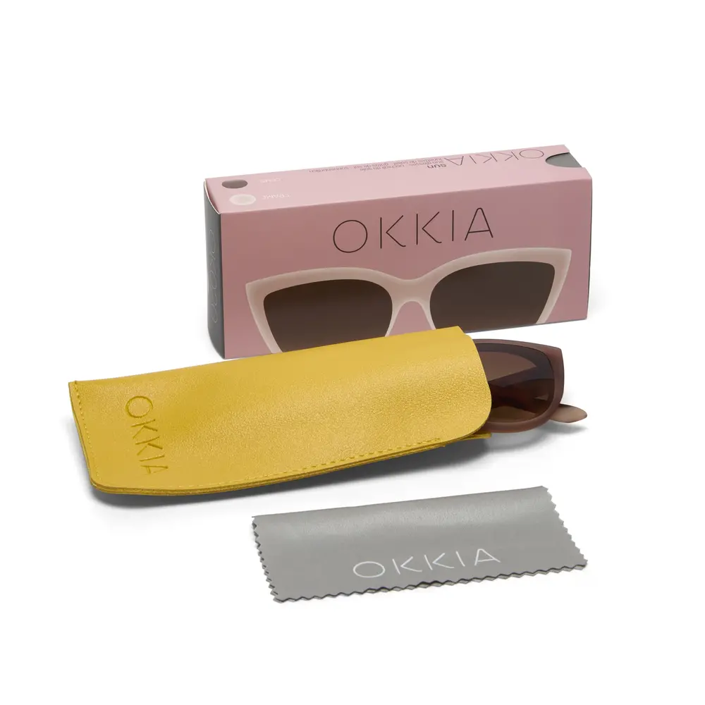 Okkia Okkia - zonnebril Silvia - cat eye - pink havana