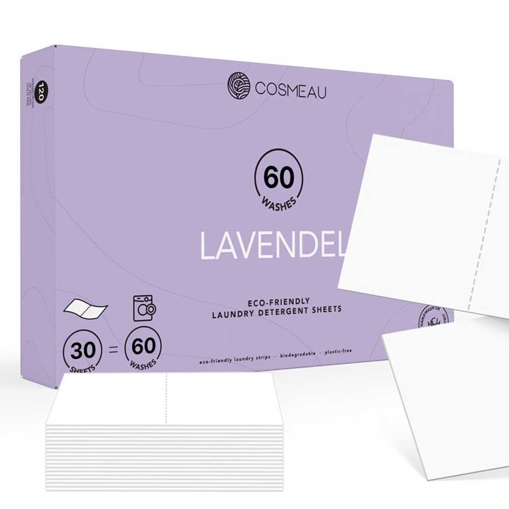 Cosmeau Cosmeau - wasstrips - lavender (60 wasbeurten) Cosmeau Cosmeau - wasstrips - lavender (60 wasbeurten)