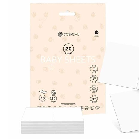 Cosmeau Cosmeau - wasstrips - baby (20 wasbeurten) Cosmeau Cosmeau - wasstrips - baby (20 wasbeurten)