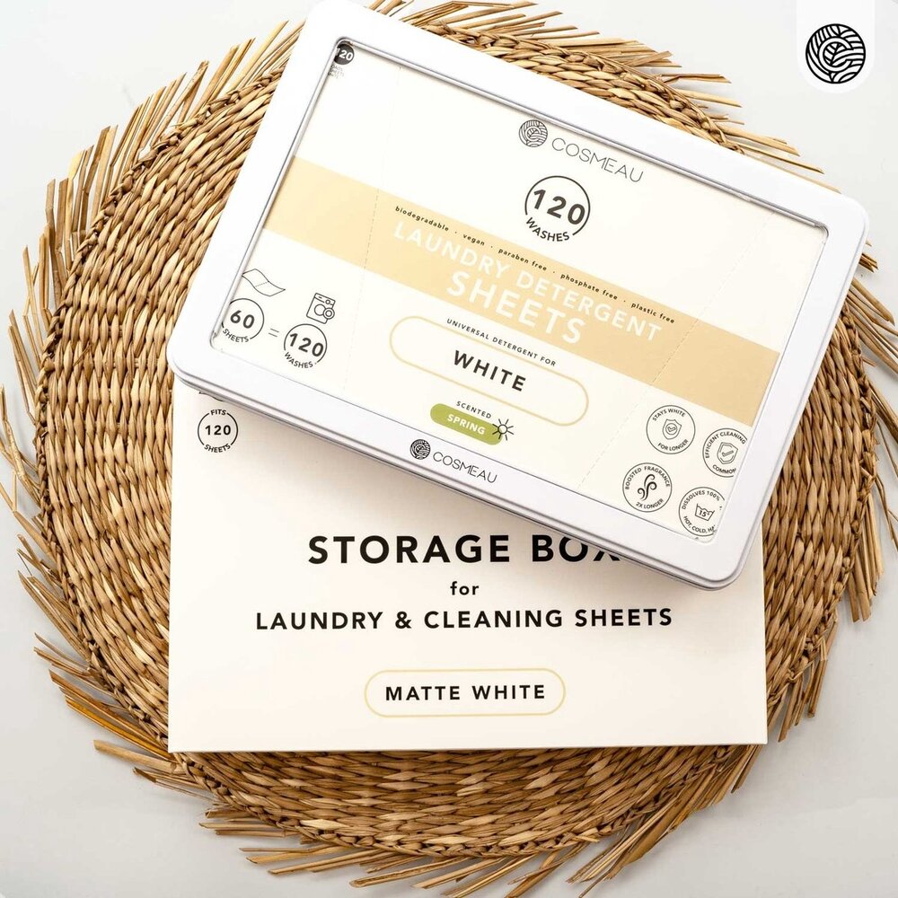 Cosmeau Cosmeau - opbergbox wasstrips - matte white Cosmeau Cosmeau - opbergbox wasstrips - matte white